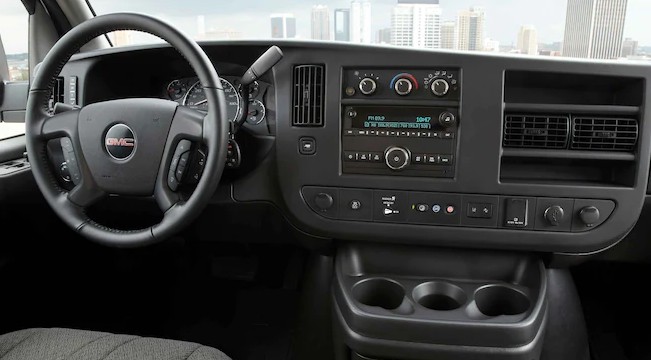 2022 gmc savana 1500 interior